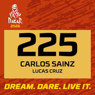 Sainz ya tiene número para el Dakar