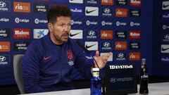 Simeone, en rueda de prensa. 