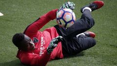 Kameni, durante un entrenamiento.