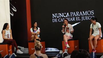 Conversatorio sobre fútbol femenino de Nike en la Copa América