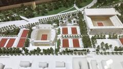 Maqueta del nuevo proyecto de remodelaci&oacute;n de las instalaciones de Roland Garros.