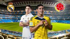 Las dos caras de James: líder en la selección y suplente en el Real Madrid.