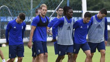 Entrenamiento del Real Oviedo.
