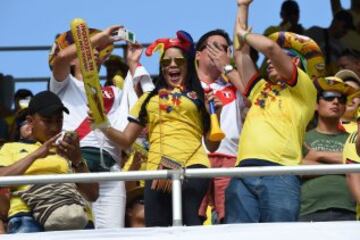 Colombia debuta en las Eliminatorias ante Perú. Ambiente de fiesta y de carnaval en El Metropolitano.