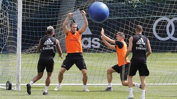 Entrenamiento del Real Madrid.