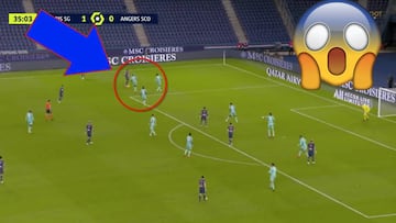 Regate brutal de Mbappé entre dos rivales en el gol de Neymar