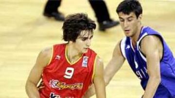 <b>ESFUERZO INÚTIL</b>. Ricky Rubio fue el mejor de España, pero no pudo evitar que los balcánicos doblegaran a la selección.