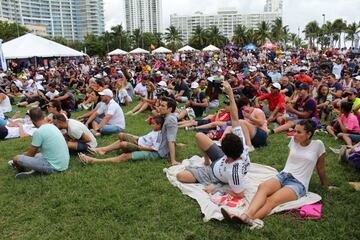 Las bellezas que vieron el Madrid - Barcelona en Miami