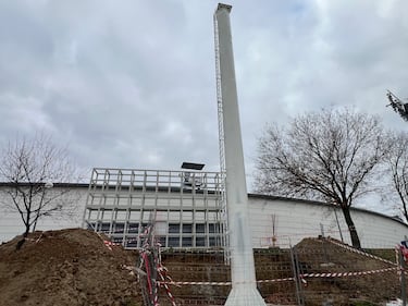 Así es la nueva grada modular de Butarque que podría estrenar su nuevo aforo ante el Sporting