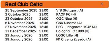 Agenda europea confirmada para Betis, Celta y Rayo