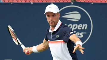 Roberto Bautista, durante un partido en Montreal.