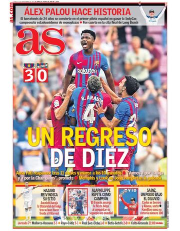 Las portadas de AS de septiembre