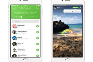 Instagram te permitirá elegir a las personas favoritas con las que compartir tus historias