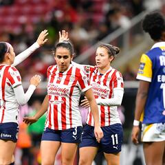 Con tres goles a balón parado, Chivas Femenil vence al San Luis