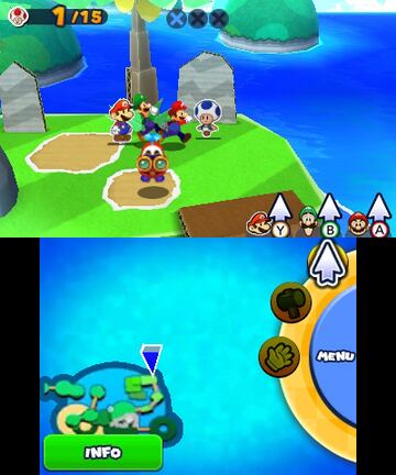 Captura de pantalla - Mario & Luigi: Paper Jam Bros. (3DS)