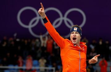 Gold medal winner Sven Kramer