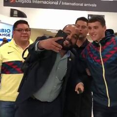 Federico Viñas ya está en México para reportar con América