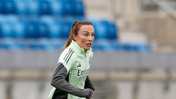Weir, durante un entrenamiento del Real Madrid esta semana.
