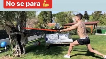 Giménez, Koke... el trabajo en casa de los jugadores del Atleti