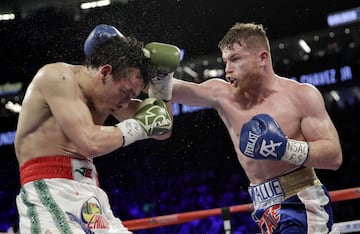 El dominio aplastante de Canelo sobre Chávez Jr. en imágenes