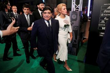 Diego Maradona and girlfriend Rocío Oliva.