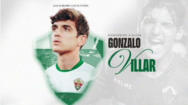 El Elche anuncia el fichaje de Gonzalo Villar en el descanso ante el Barcelona