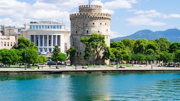 The marble statue was unearthed near the Greek city of Thessaloniki.