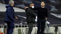 Lampard and Mourinho play down touchline to-do as Spurs triumph in EFL Cup