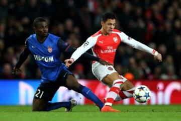 Arsenal y Alexis Sánchez recibieron a Monaco en el partido 500 del chileno.