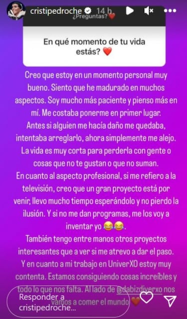 Cristina Pedroche aclara su futuro en la televisi車n