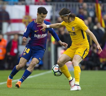 Philippe Coutinho y Filipe Luis