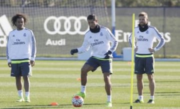 Marcelo, Cristiano Ronaldo e Illarramendi.