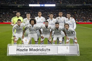 Once inicial del Real Madrid 