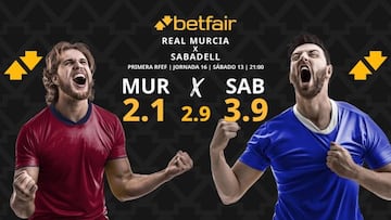 Real Murcia vs. CE Sabadell: horario, dónde ver, pronósticos y clasificación