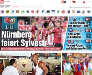 Portadas de la prensa extranjera