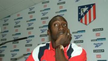 Hasselbaink, en su etapa en el Atlético de Madrid.