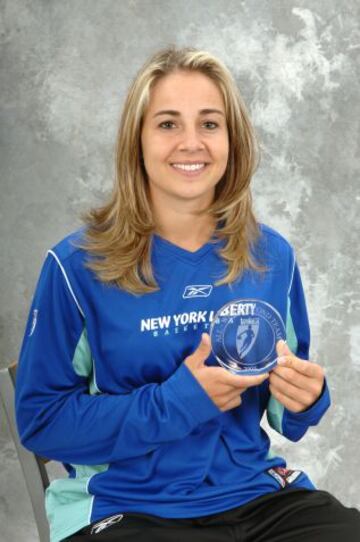 Becky Hammon durante su etapa en las New York Liberty.