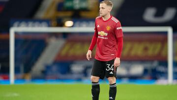 Manchester United&#039;s Donny van de Beek during the English League Cup, EFL Cup quarter-final football match between Everton and Manchester United on December 23, 2020 at Goodison Park in Liverpool, England - Photo Terry Donnelly / Colorsport / DPPI
 AF