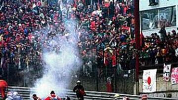 Choque múltiple en Spa 98.