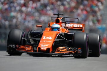 Fernando Alonso en la calificación del GP de Canadá.