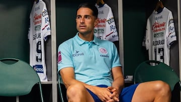 Juanpe, en una foto de archivo con el Atlético San Luis de México.