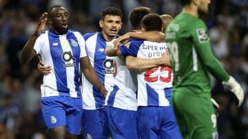 Marega celebra su gol al Santa Clara