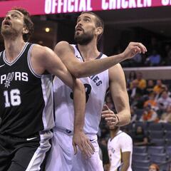 Pau Gasol (14+15+9) doblega a Marc en un "clínic" de los Spurs