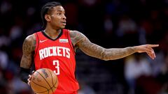 The Rockets’ player could be in serious trouble after being detained by police after allegedly assaulting his girlfriend, a former Indiana Fever player.