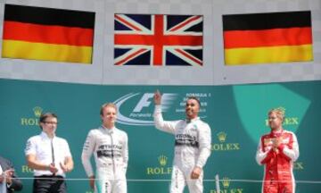 El 5 de julio de 2015 Hamilton se alzó con la victoria en el GP de G. Bretaña