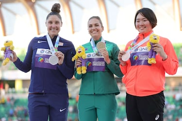 Kelsey-Lee Barber revalida su oro de jabalina 