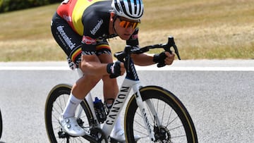 El campe¨®n de B¨¦lgica Tim Merlier compite con el equipo Alpecin-Deceuninck en el Tour de Valonia.