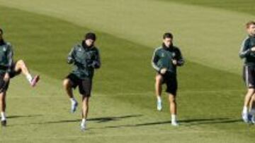 El Madrid entrenando