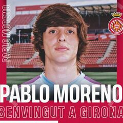 El Girona oficializa la llegada de Pablo Moreno y Arijanet Muric