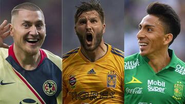 Nico Castillo, André-Pierre Gignac y Ángel Mena